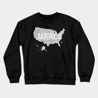 Country Wall Decor America Black and White Art Canvas Poster Prints Modern Style Painting Picture for Living Room Cafe Decor World Map Crewneck Sweatshirt